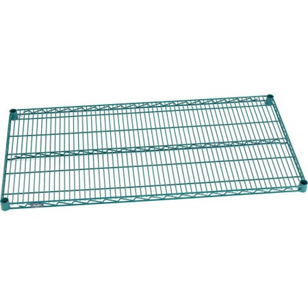Nexel 48W x 12D Poly-Green, Epoxy Wire Shelf S1248GZ